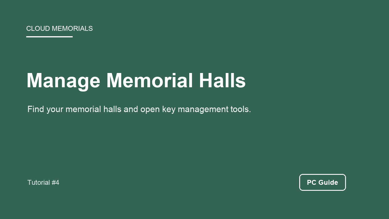 PC Memorial Hall Management Guide